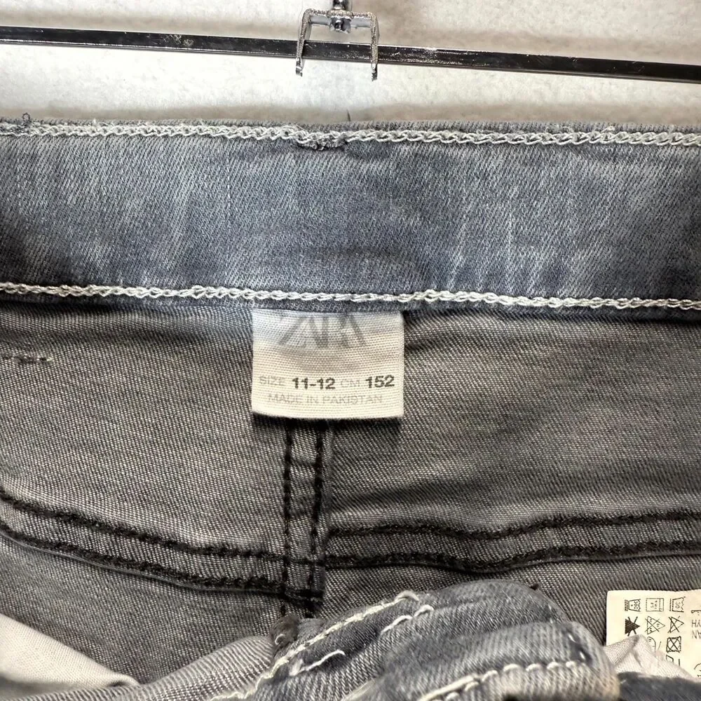 Zara DNMWR‎ Light Gray Jeans Girls Size 11-12